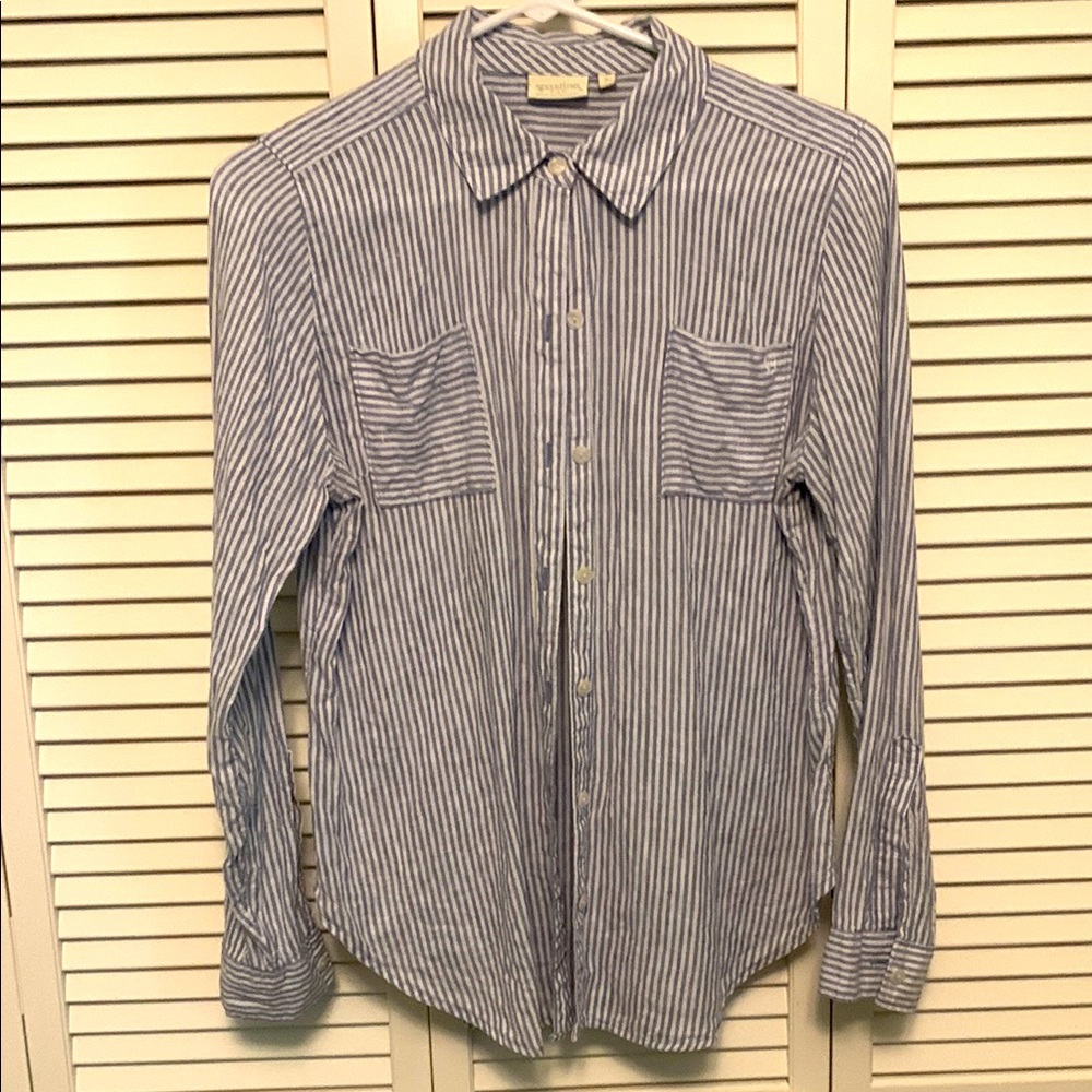Spartina 449 Blue Casual Button Down Shirt